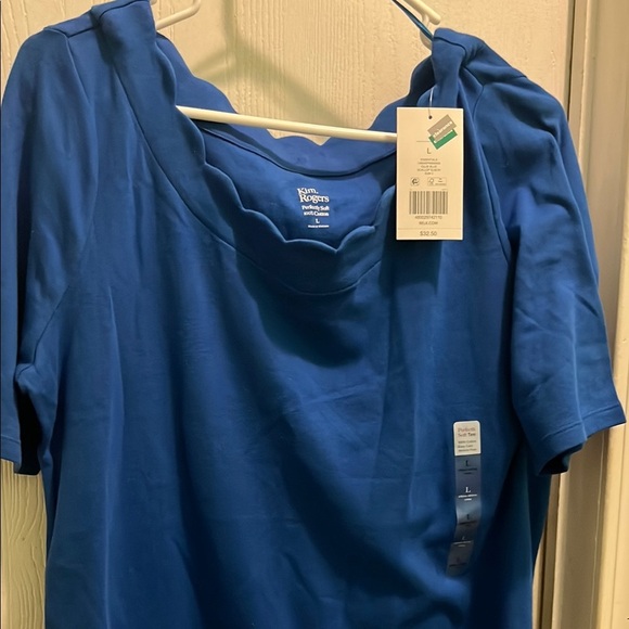 Kim Rogers Blue Blouse - Picture 4 of 5